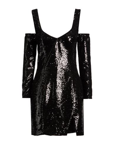 Woman Mini dress Black Size S PES
