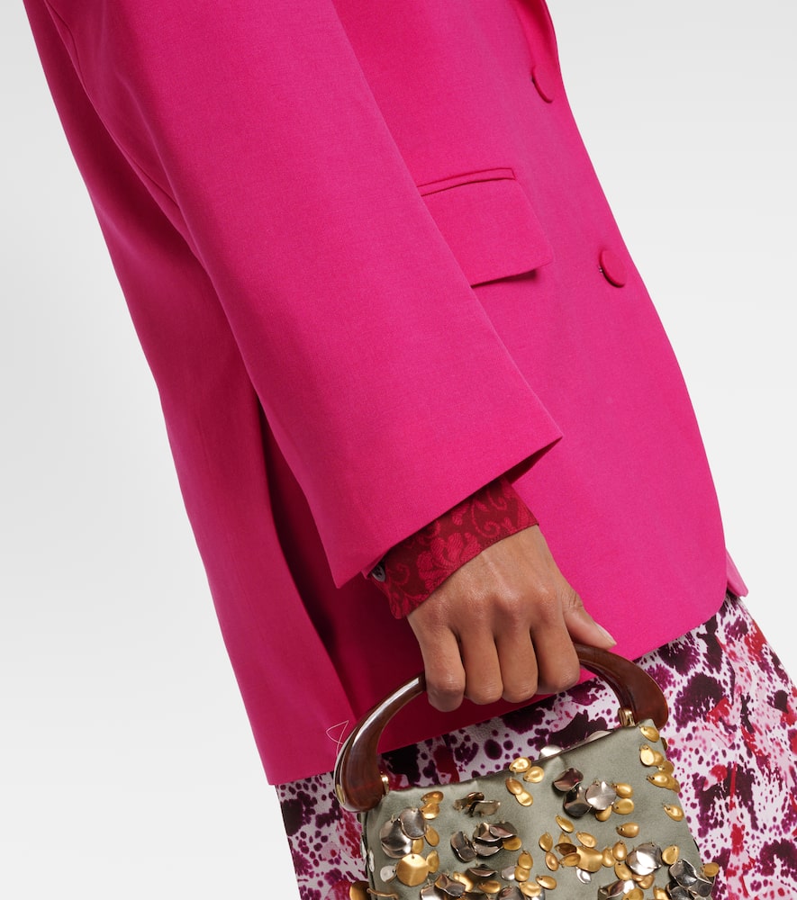 Oversized wool and mohair blazer