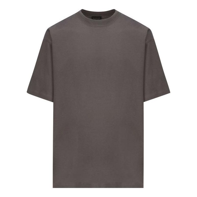 Care Label T-shirt Medium Fit 'Grey Black'