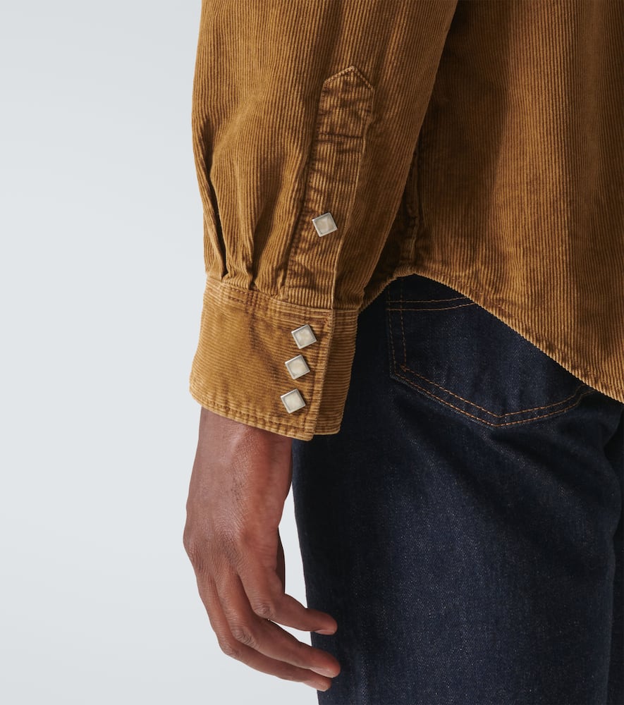 RRL Buffalo West cotton corduroy shirt