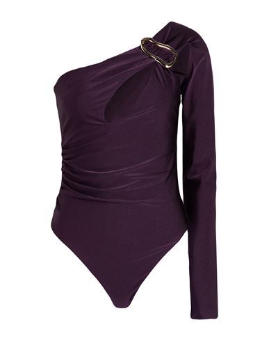 Woman Bodysuit Purple Size 2 Polyamide, Elastane
