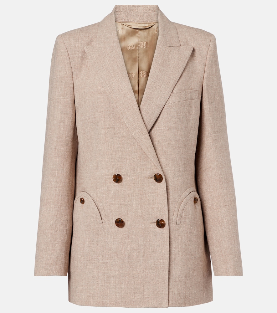 Blazé Milano Everyday double-breasted linen and wool blazer