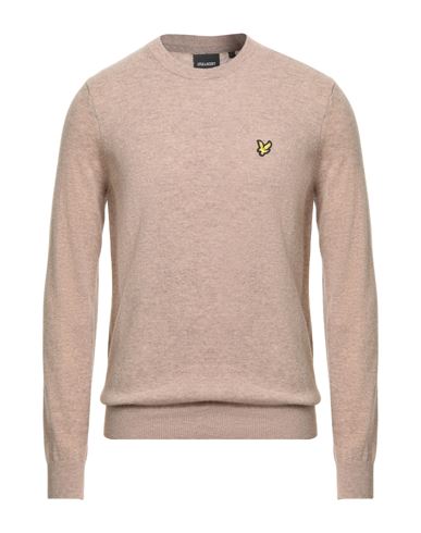 Man Sweater Sand Size M Lambswool, Nylon