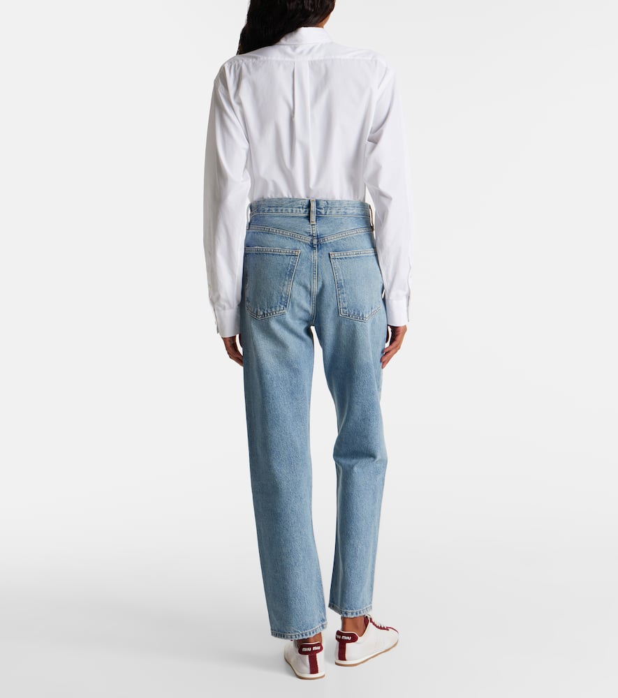 90's Pinch Waist high-rise straight jeans