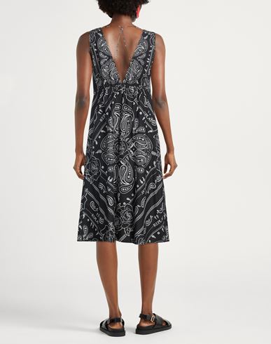 Replay Woman Midi dress Black Size S Cotton