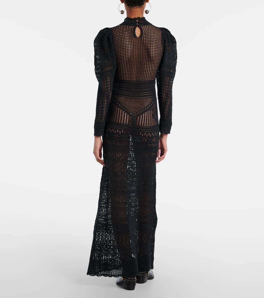 Dione open-knit maxi dress