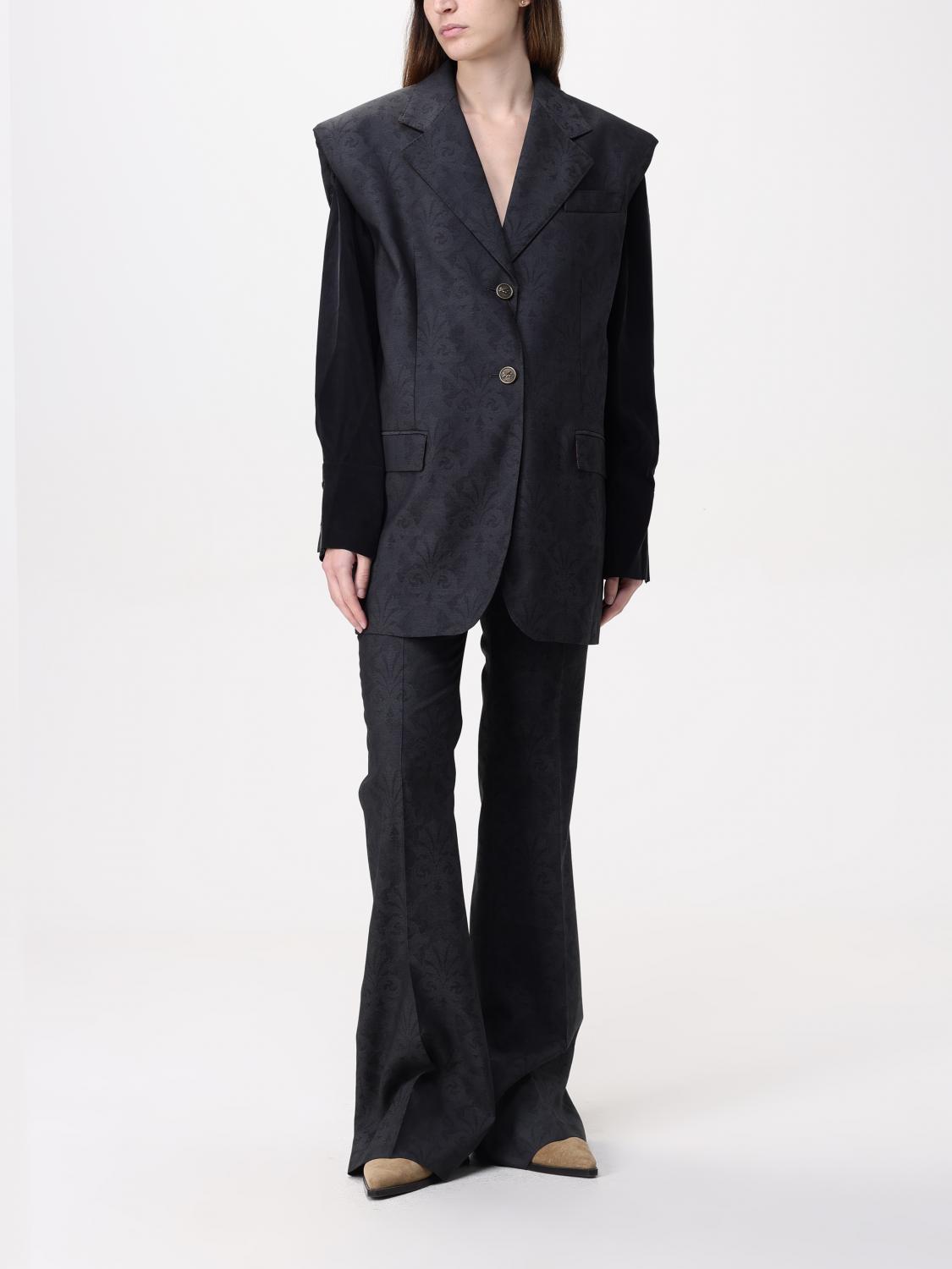 Wool jacquard waistcoat - Grey