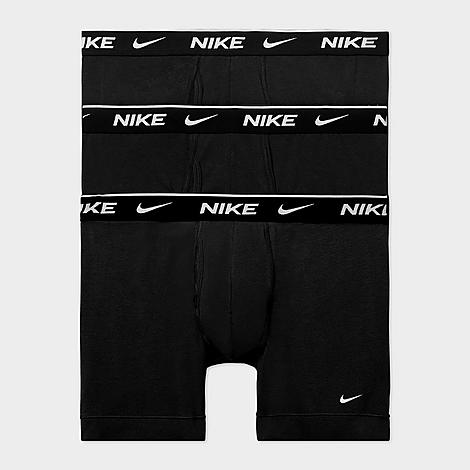 Men's Stretch Cotton Boxer Briefs (3-Pack) in Black