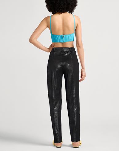 Woman Pants Black Size 4 Polyester, Elastane