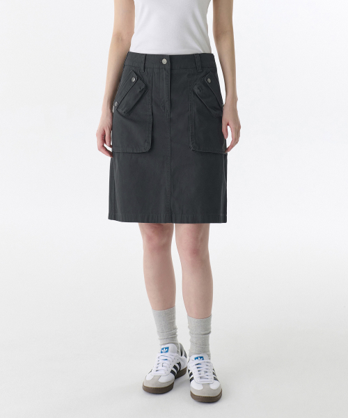 Women's Cargo Knee Length Skirt