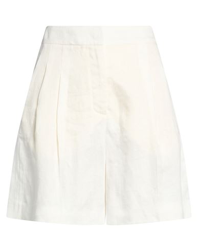 Woman Shorts & Bermuda Shorts White Size 6 Linen
