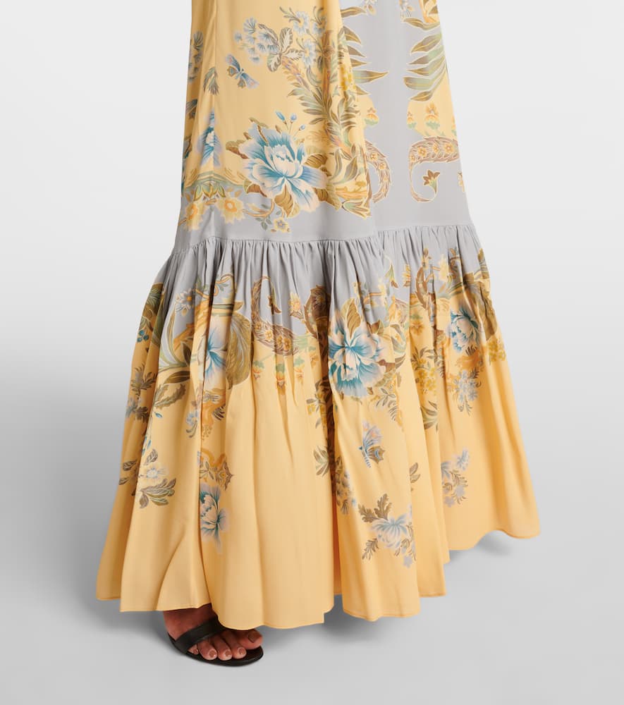 Etro Floral crêpe de chine maxi dress