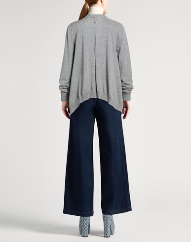 Woman Cardigan Grey Size M Cashmere, Wool