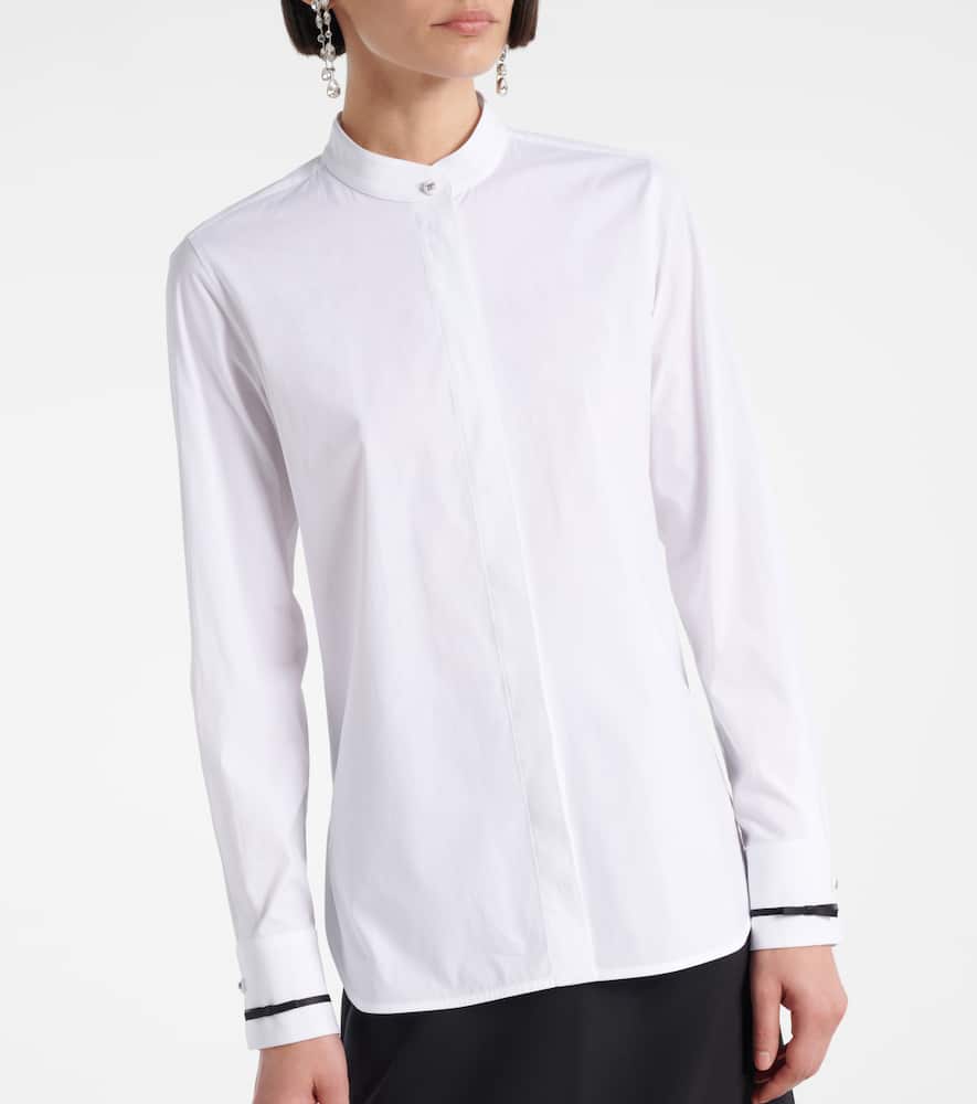 Otranto cotton-blend poplin shirt