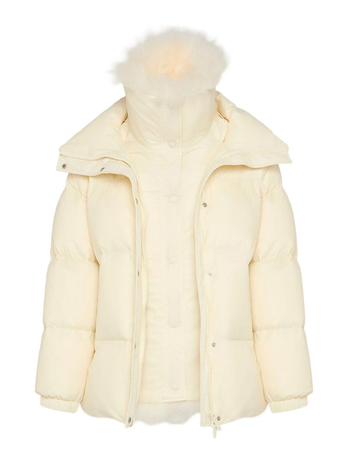 Yves Salomon - army collection mid length down jacket