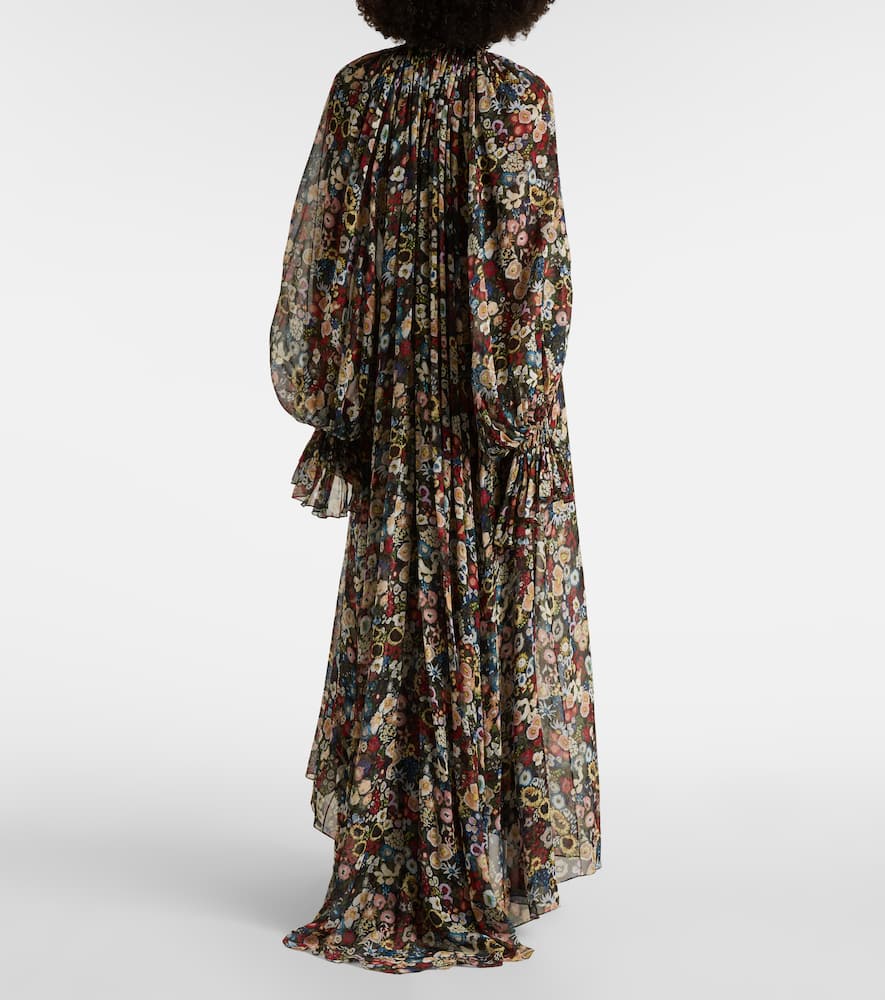 Edgar floral silk tulle maxi dress