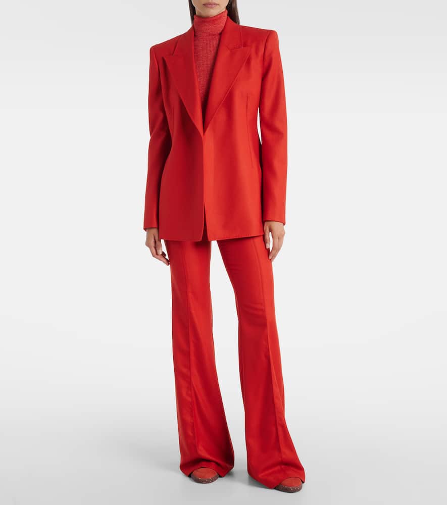 Rhein wool and cashmere flared pants