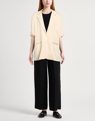 Woman Blazer Beige Size S Viscose, Polyamide, Elastane