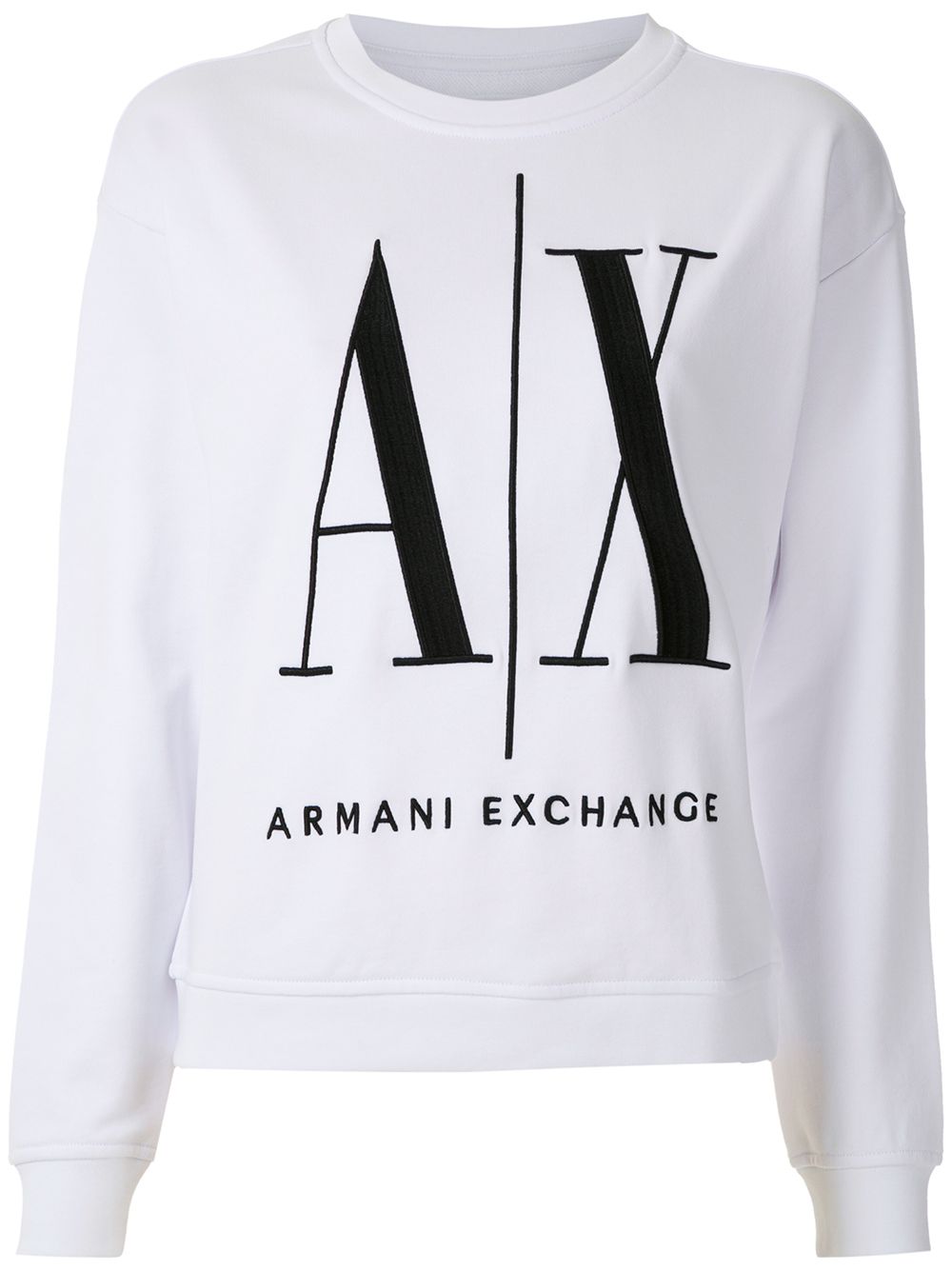 Embroidered-logo sweatshirt - Black