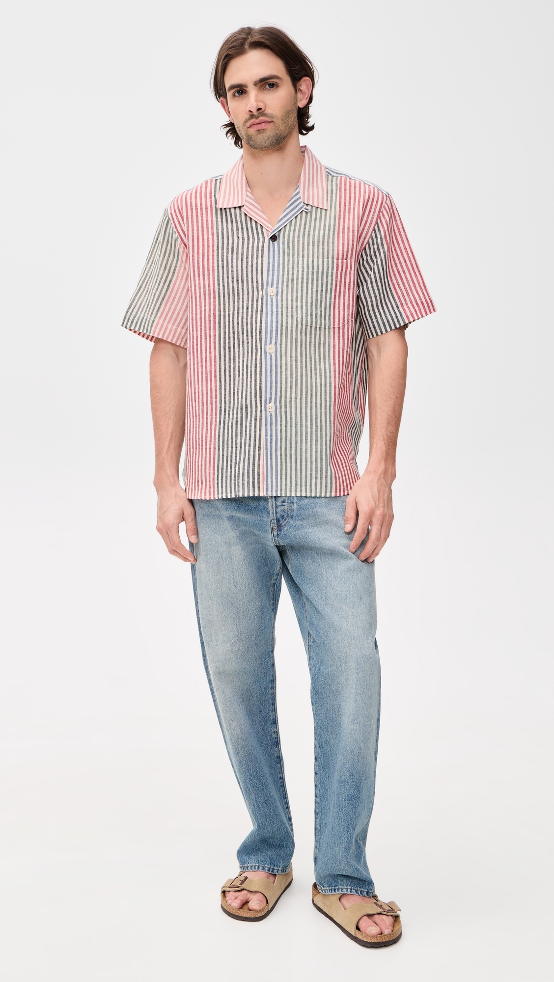 Ronen Handloom Striped Shirt Multi