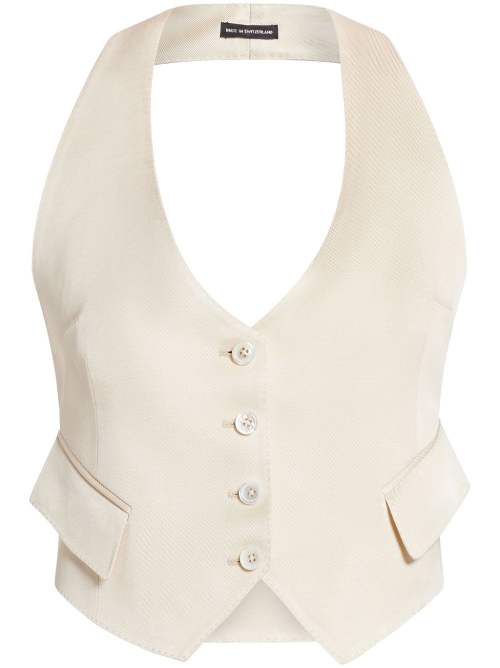 Halterneck waistcoat - Brown