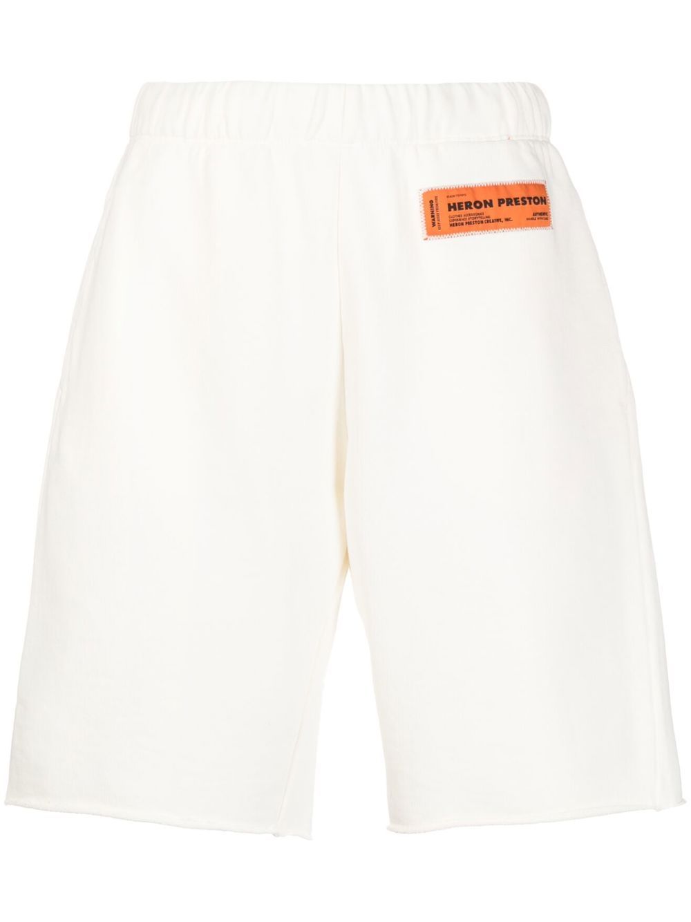 Elasticated knee-length shorts