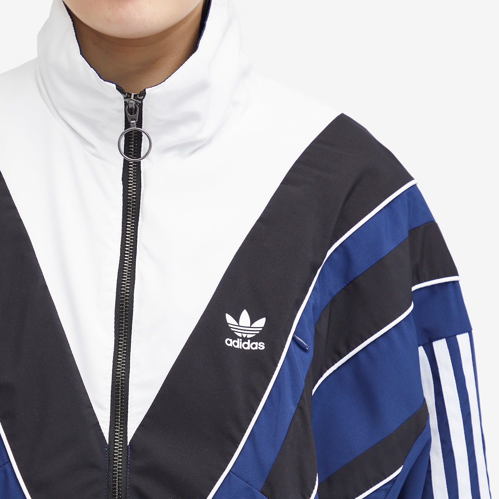 Women's Rasant Oversized Zip Off Track Top in Dark Blue