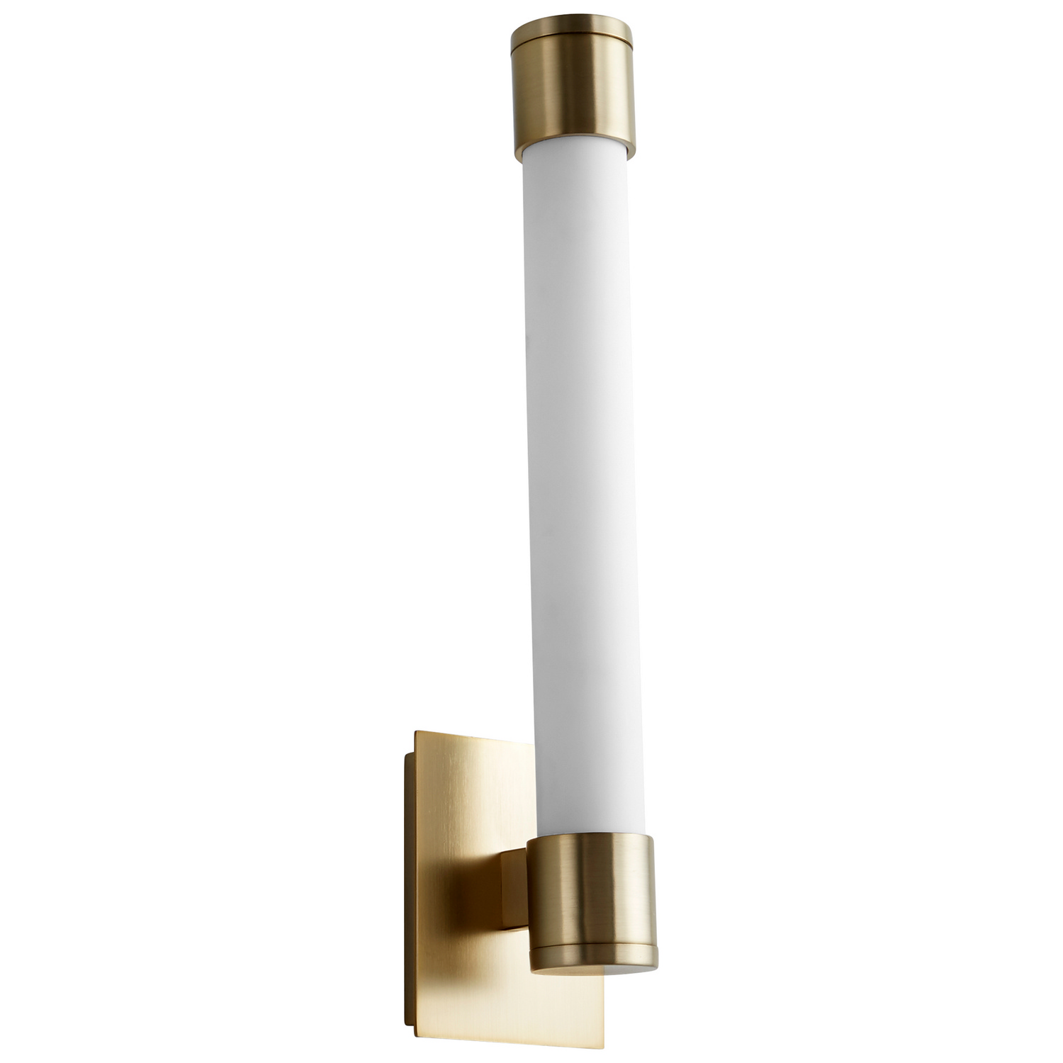 Aged Brass LED Wall Sconce from the Zenith Ii Collection