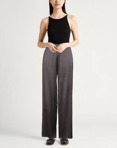 Woman Pants Dark brown Size 4 Viscose, Wool