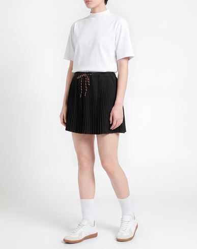 Woman Mini skirt Black Size M Polyester, Viscose, Elastane