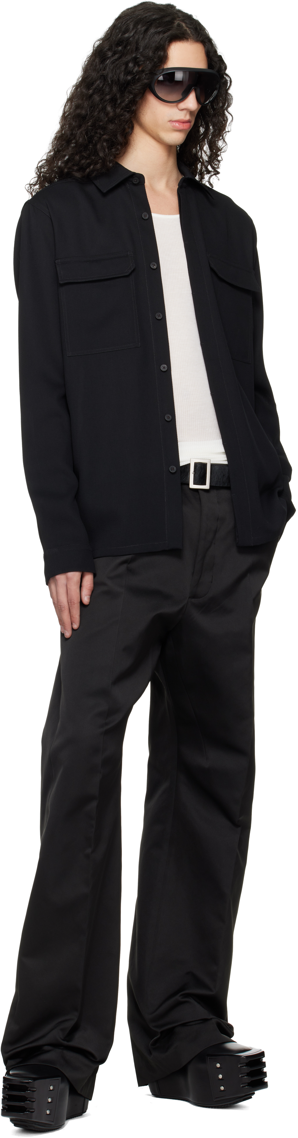 Black Temple Work Shirt
