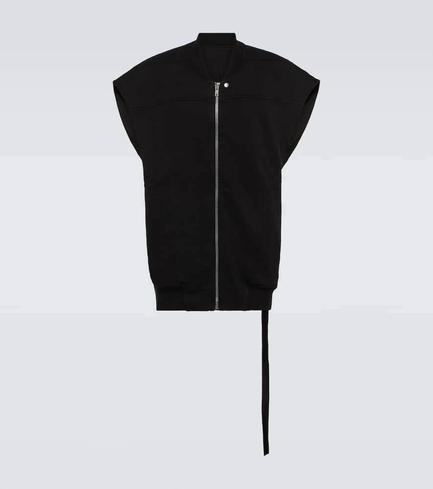 Oversized cotton jersey vest