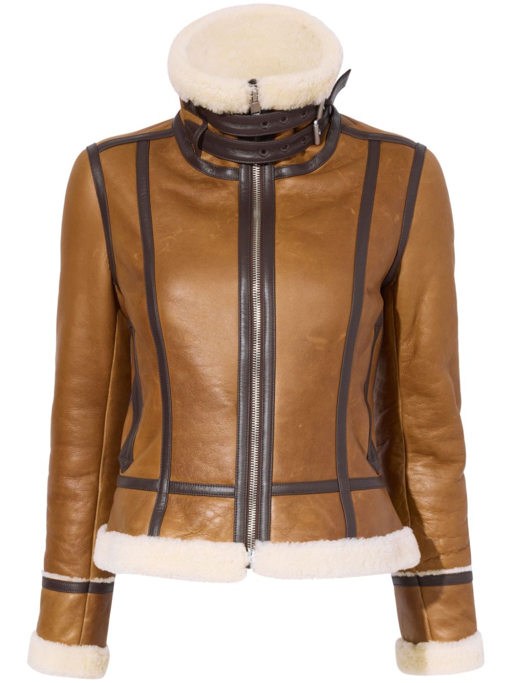 Arlo leather jacket - Brown