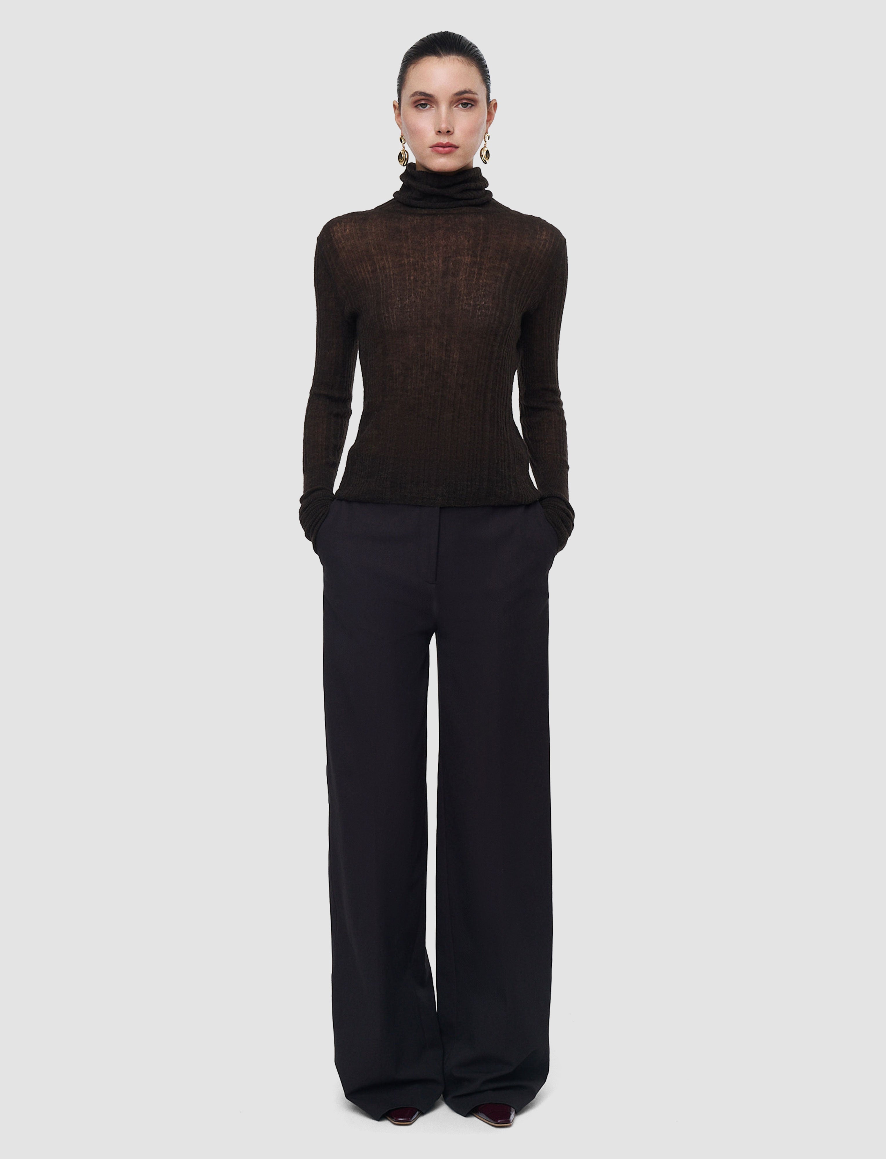 Molony Sheer Wool Rib Jumper - M