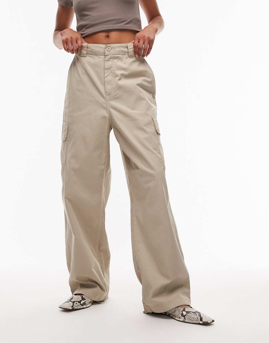 Kingston cargo trouser in beige-Neutral