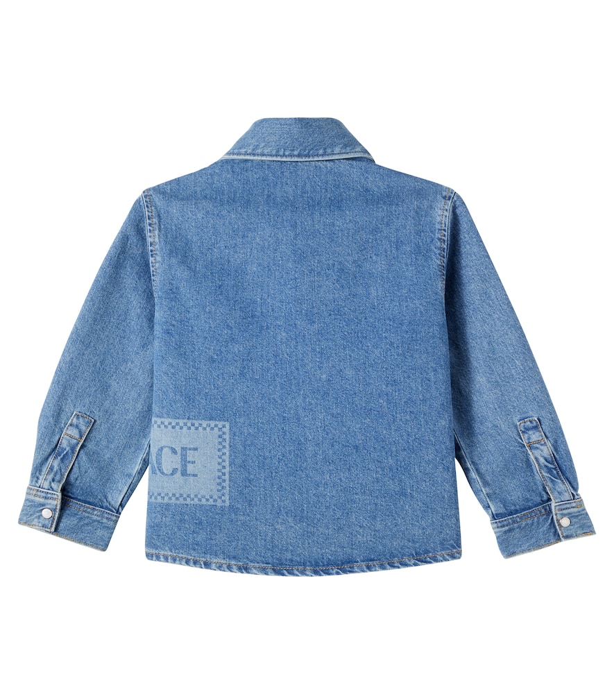 Logo denim shirt