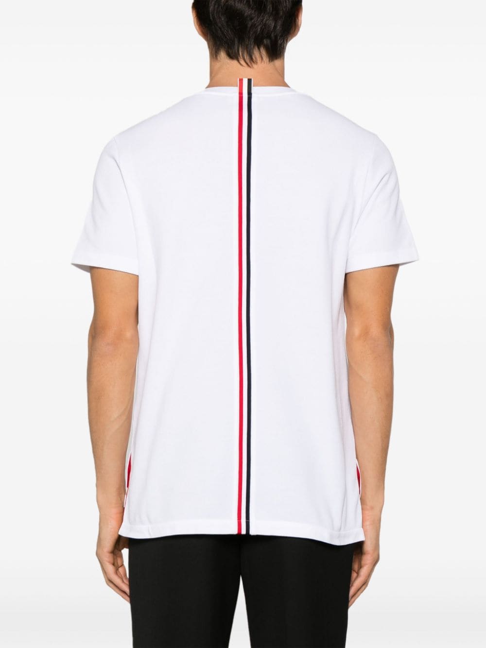 Center-Back Stripe Piqué Tee