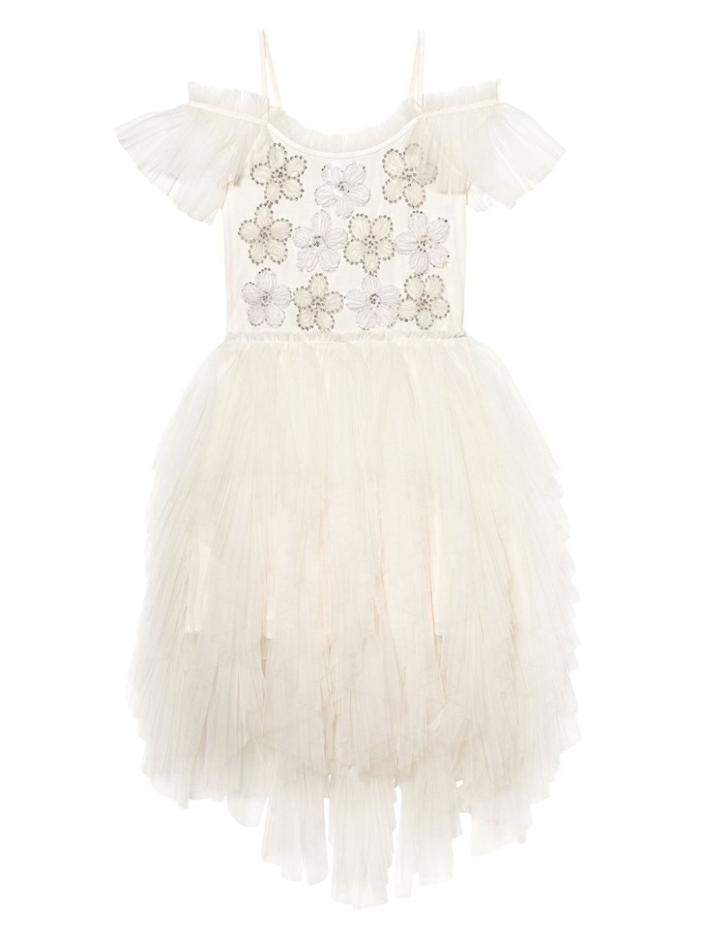 Gallery embroidered tutu dress - Neutrals