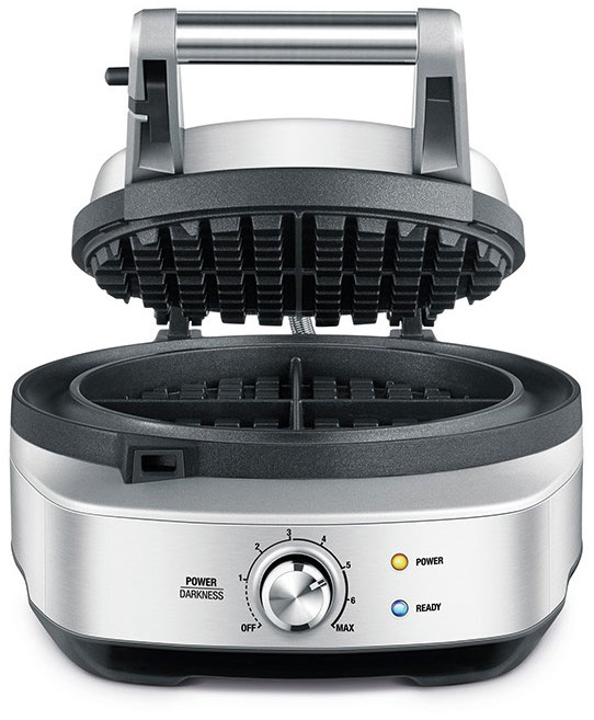 Stainless Steel No-Mess Waffle Round Waffle Maker