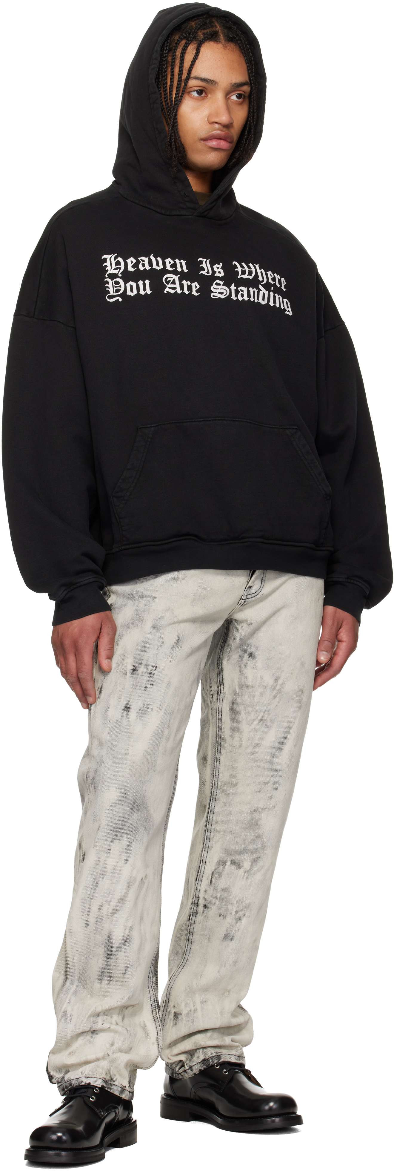 Black 'Heaven is Where' Hoodie