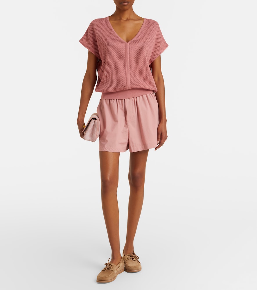Ashford open-knit cotton top