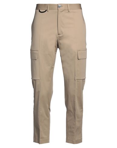 Man Pants Beige Size 30 Cotton, Elastane