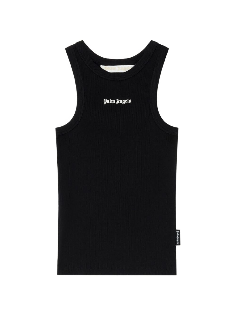 Palm Angels - stretch cotton sleeveless ribbed knit top