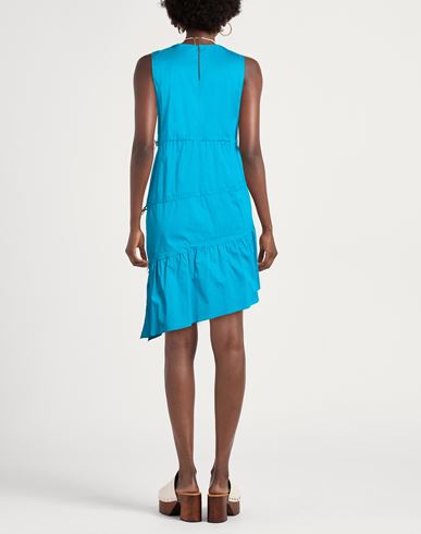 Woman Mini dress Turquoise Size 4 Cotton, Polyamide, Nylon