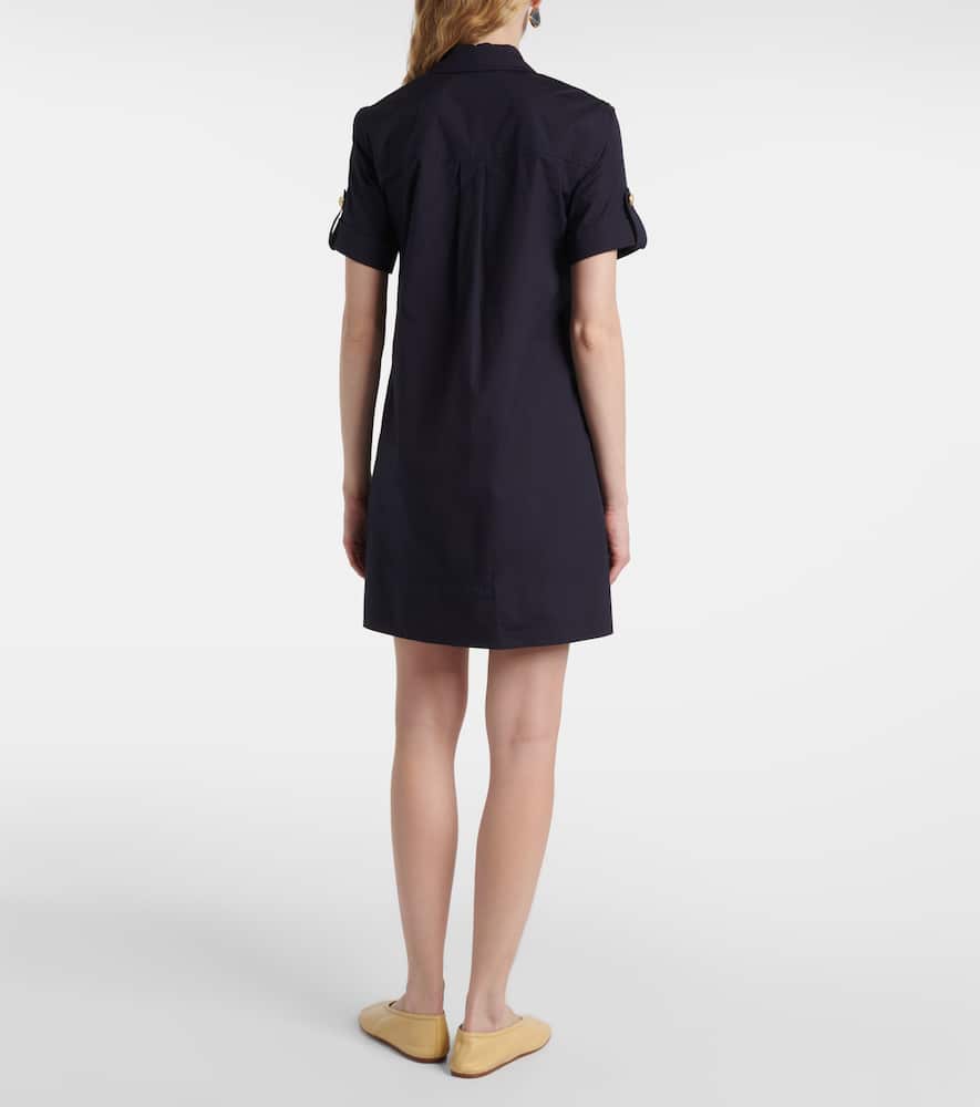 Lucca embellished linen shirt dress