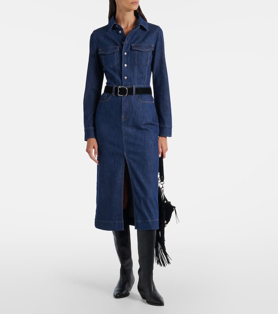 Denim shirt dress