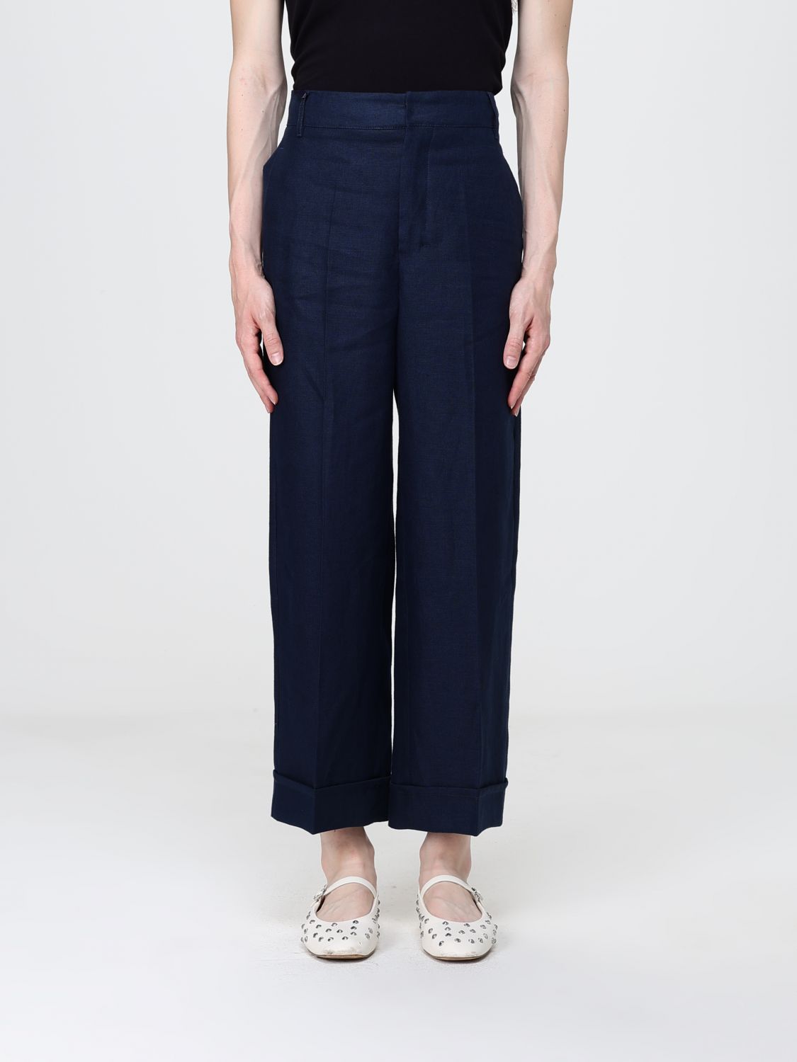 Pants Woman color Blue