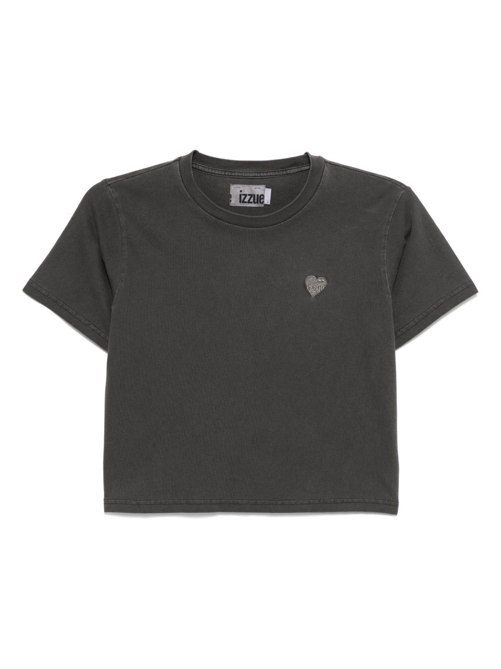 Cropped T-shirt - Grey