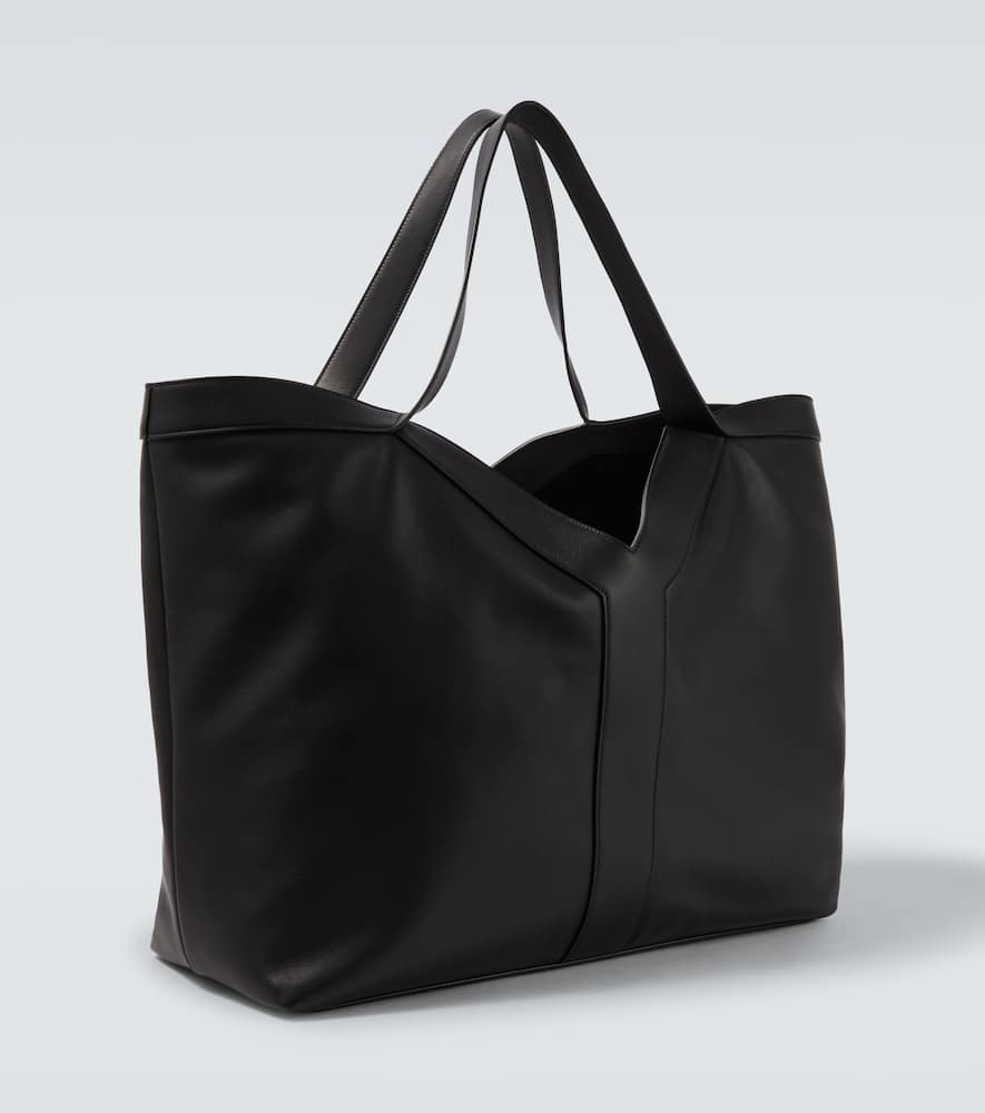 Y Large leather tote bag