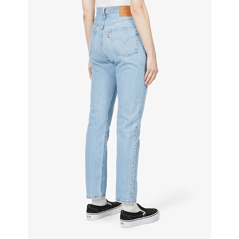 Womens Luxor Last 501 Straight-leg High-rise Stretch-denim Jeans